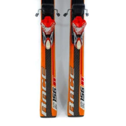 156cm Blizzard Magnesium World Cup GS Skis + Marker Comp 12 Bindings And Power Plate | USED -The Ski Equip Shop 156 Bl Ma Gs M 12 5