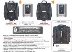 Athalon LTD Deluxe Everything USB Ski Boot Bag -The Ski Equip Shop 332ATHLTDBB