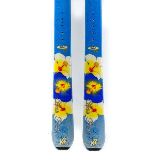 161cm K2 Shes Piste Tele Skis - Flat, Drilled Once - USED - Image 5