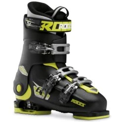 Roces IDEA Free Adjustable Youth Ski Boots | Size 22.5 - 25.5 MP -The Ski Equip Shop RocesIDEAFree22.5 25.5BlackLimeGreen