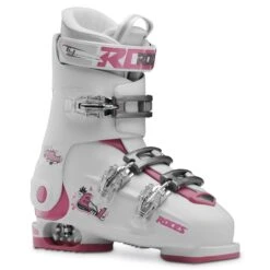 Roces IDEA Free Adjustable Youth Ski Boots | Size 22.5 - 25.5 MP -The Ski Equip Shop RocesIDEAFree22.5 25.5WhiteDeepPink
