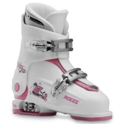 Roces IDEA Up Adjustable Youth Ski Boots | Size 19.0 - 22.0 MP -The Ski Equip Shop RocesIDEAUp19.0 22.0 WhiteDeepPink