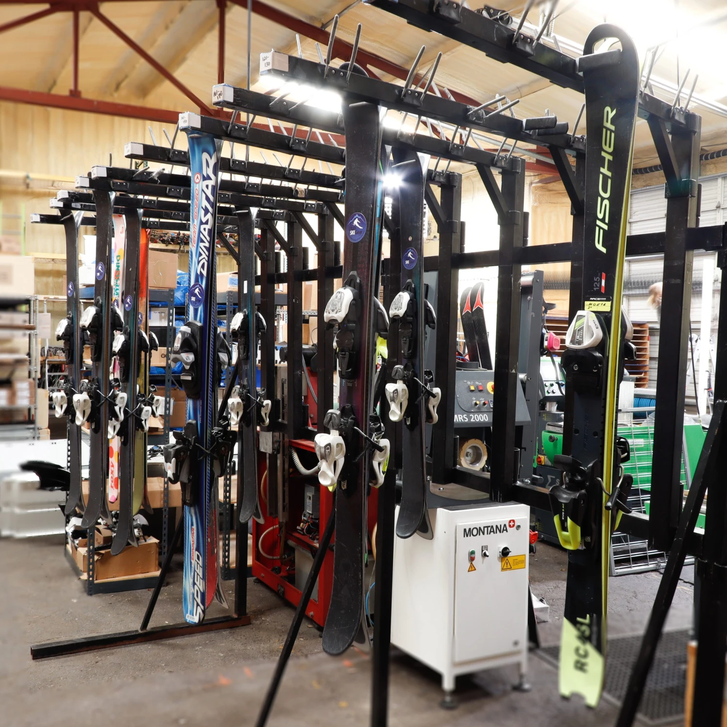 Backshop Hanging Ski Storage Solution Rack - 100 Ski Capacity - USED 4 Backshop Hanging Ski Storage Solution Rack - 100 Ski Capacity - USED - Image 2