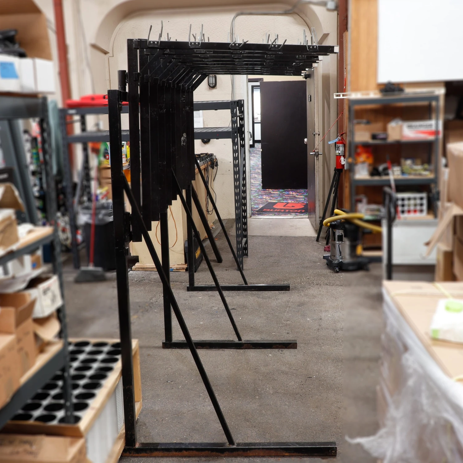 Backshop Hanging Ski Storage Solution Rack - 100 Ski Capacity - USED 3 Backshop Hanging Ski Storage Solution Rack - 100 Ski Capacity - USED